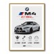 BMW M4 CSL Performance Stats Art Print