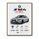 BMW M4 CSL Performance Stats Art Print