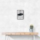Bugatti Chiron Black Blue Modern Art Print