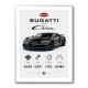 Bugatti Chiron Black Blue Modern Art Print