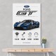 Ford GT Sports Car Wall Art