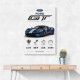 Ford GT Sports Car Wall Art