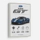 Ford GT Sports Car Wall Art