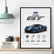 Ford GT Sports Car Wall Art