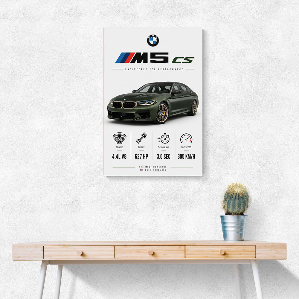 BMW M5 CS Sports Car Wall Art