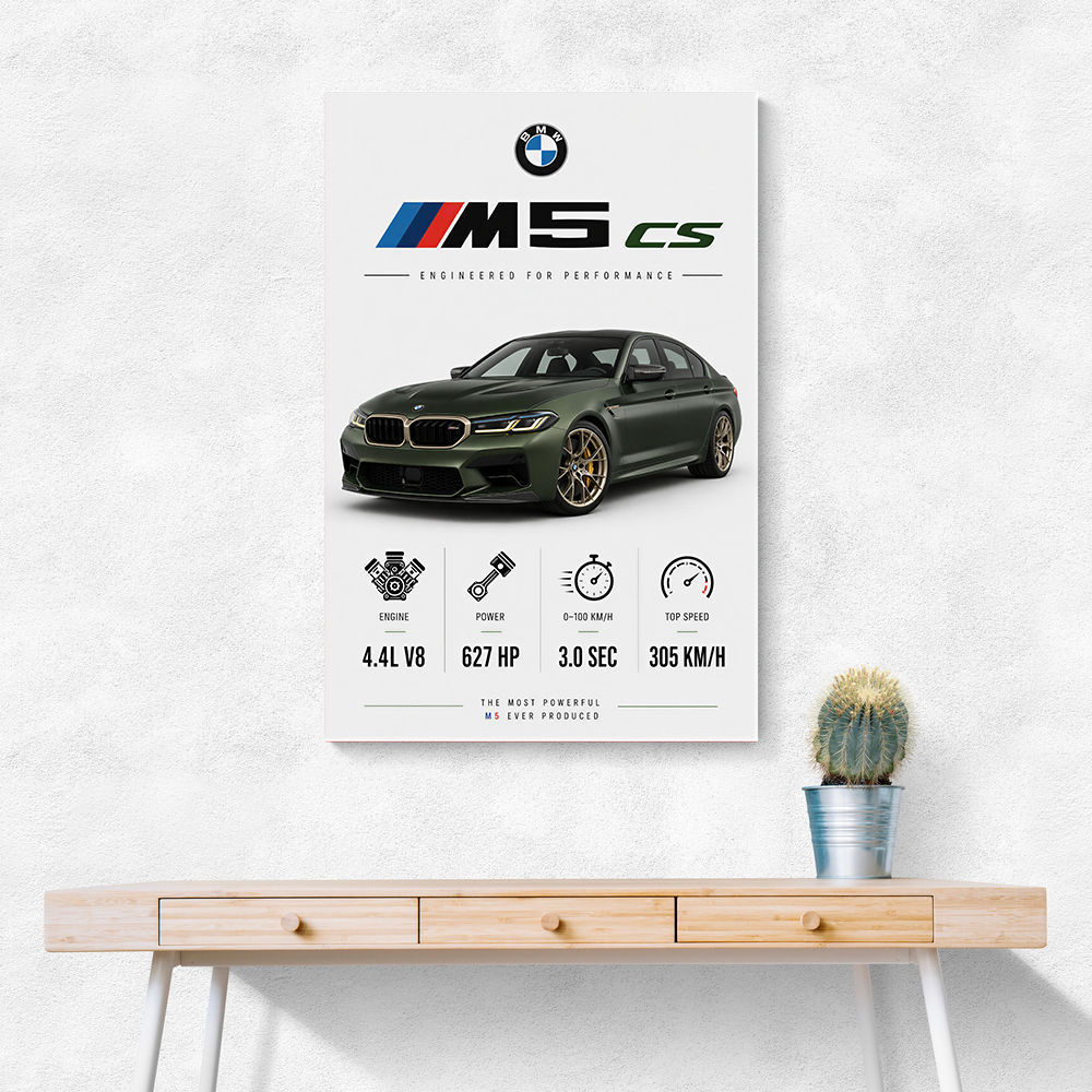 BMW M5 CS Sports Car Wall Art