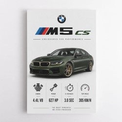 BMW M5 CS Sports Car Wall Art