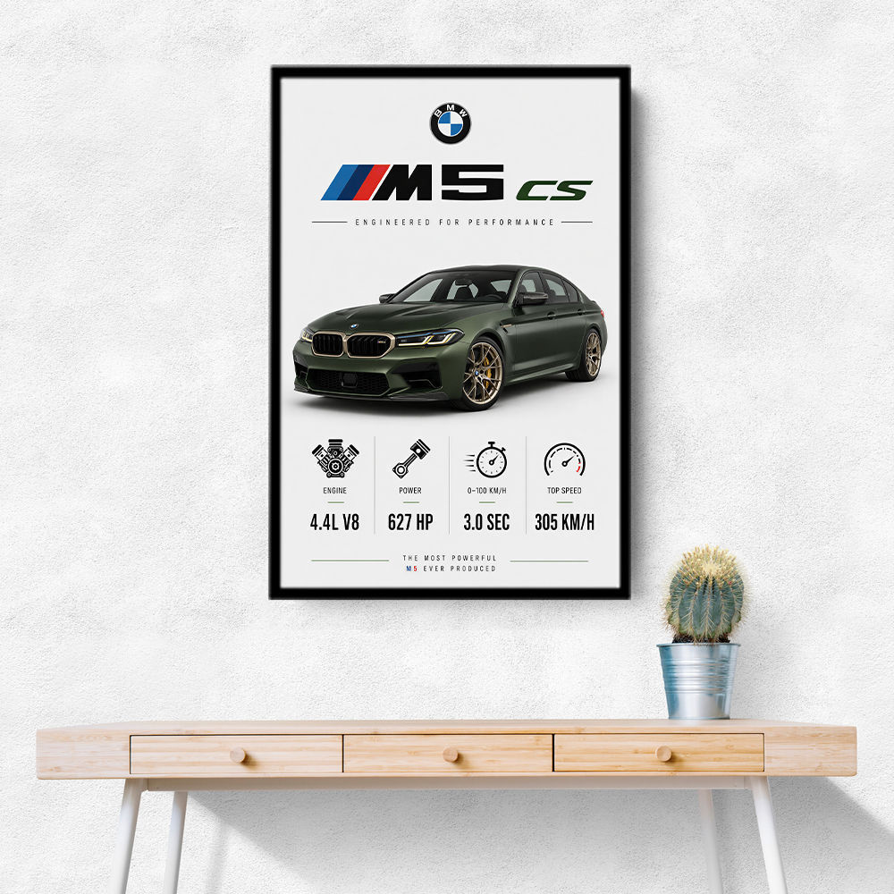 BMW M5 CS Sports Car Wall Art