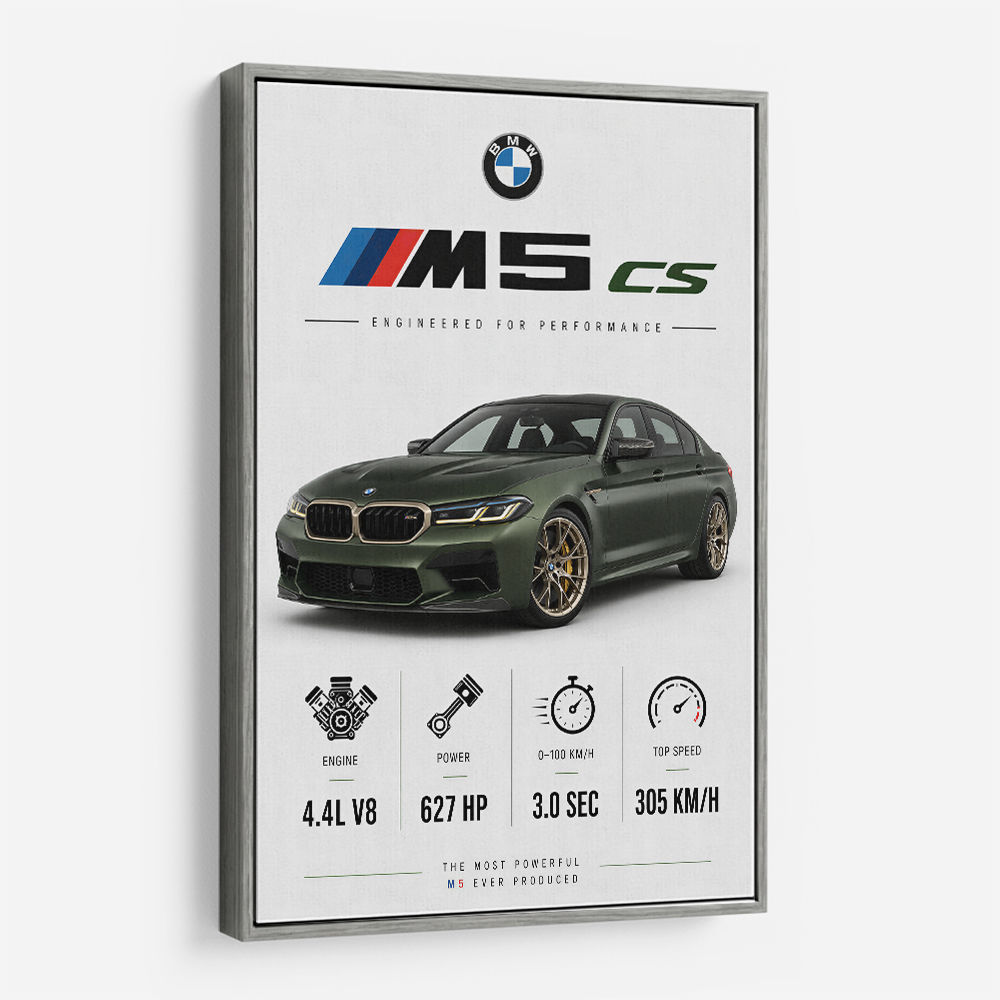 BMW M5 CS Sports Car Wall Art