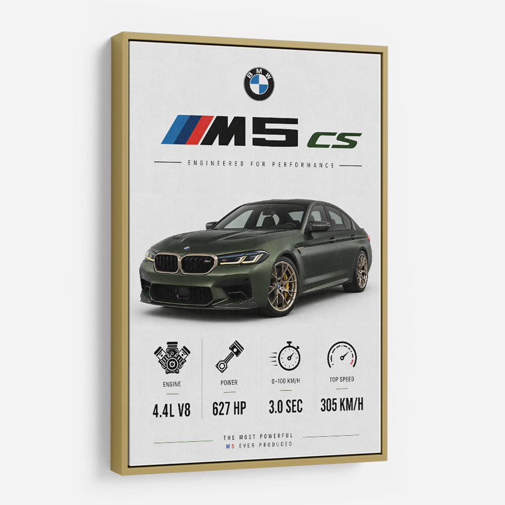 BMW M5 CS Sports Car Wall Art