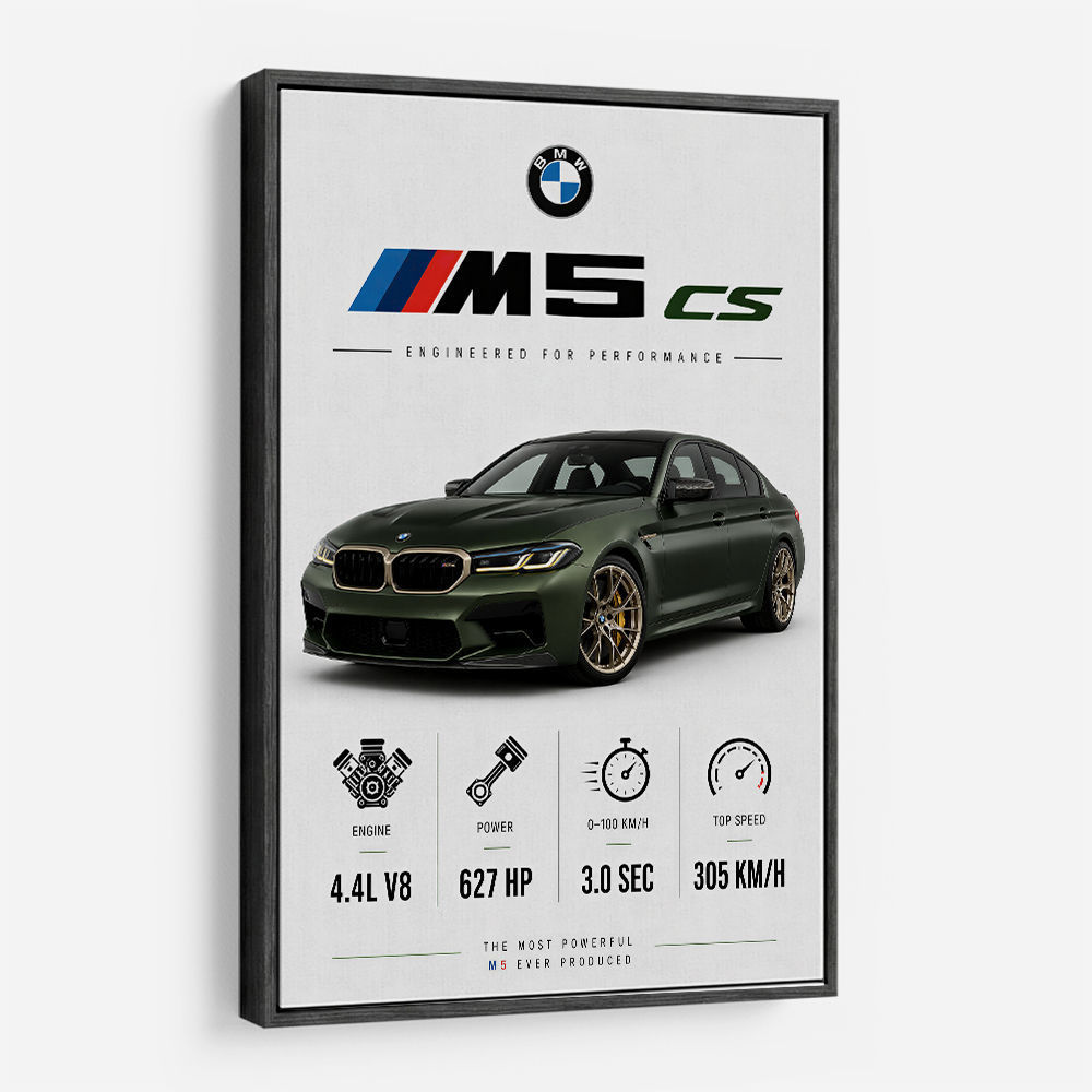 BMW M5 CS Sports Car Wall Art