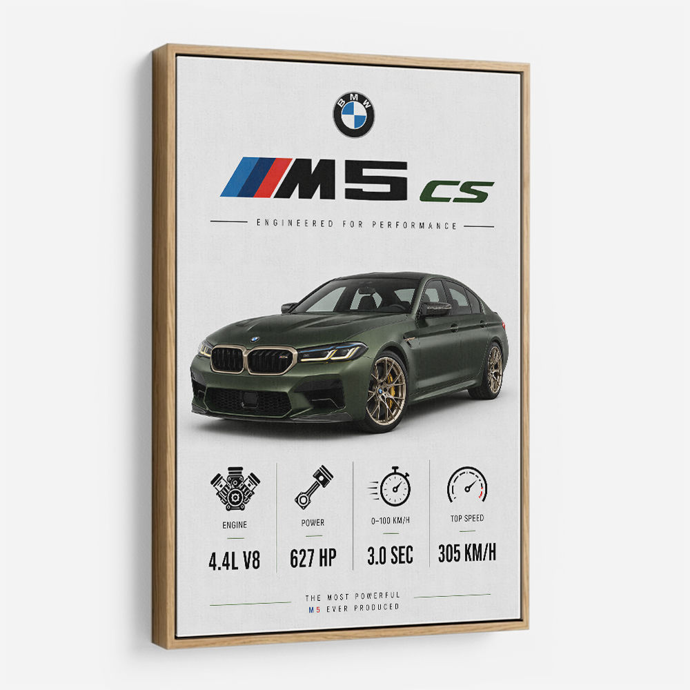 BMW M5 CS Sports Car Wall Art