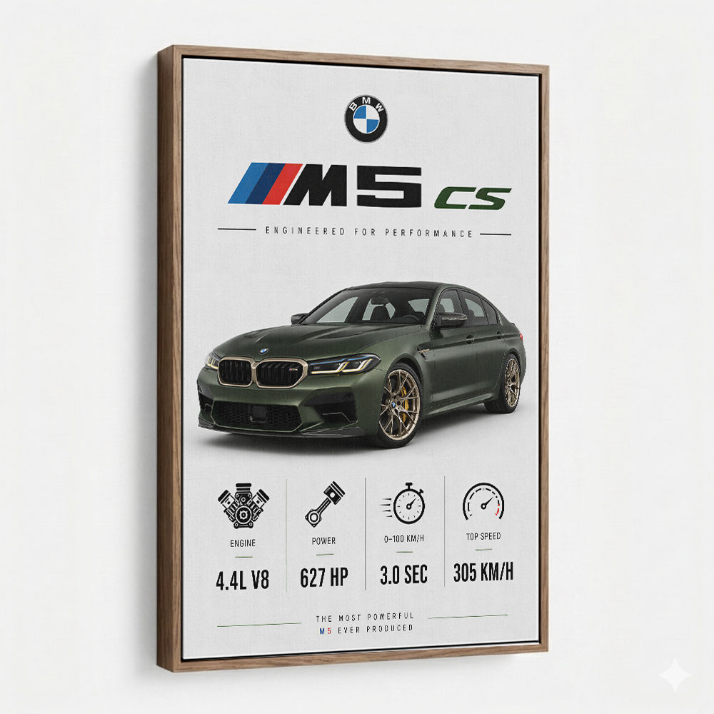 BMW M5 CS Sports Car Wall Art
