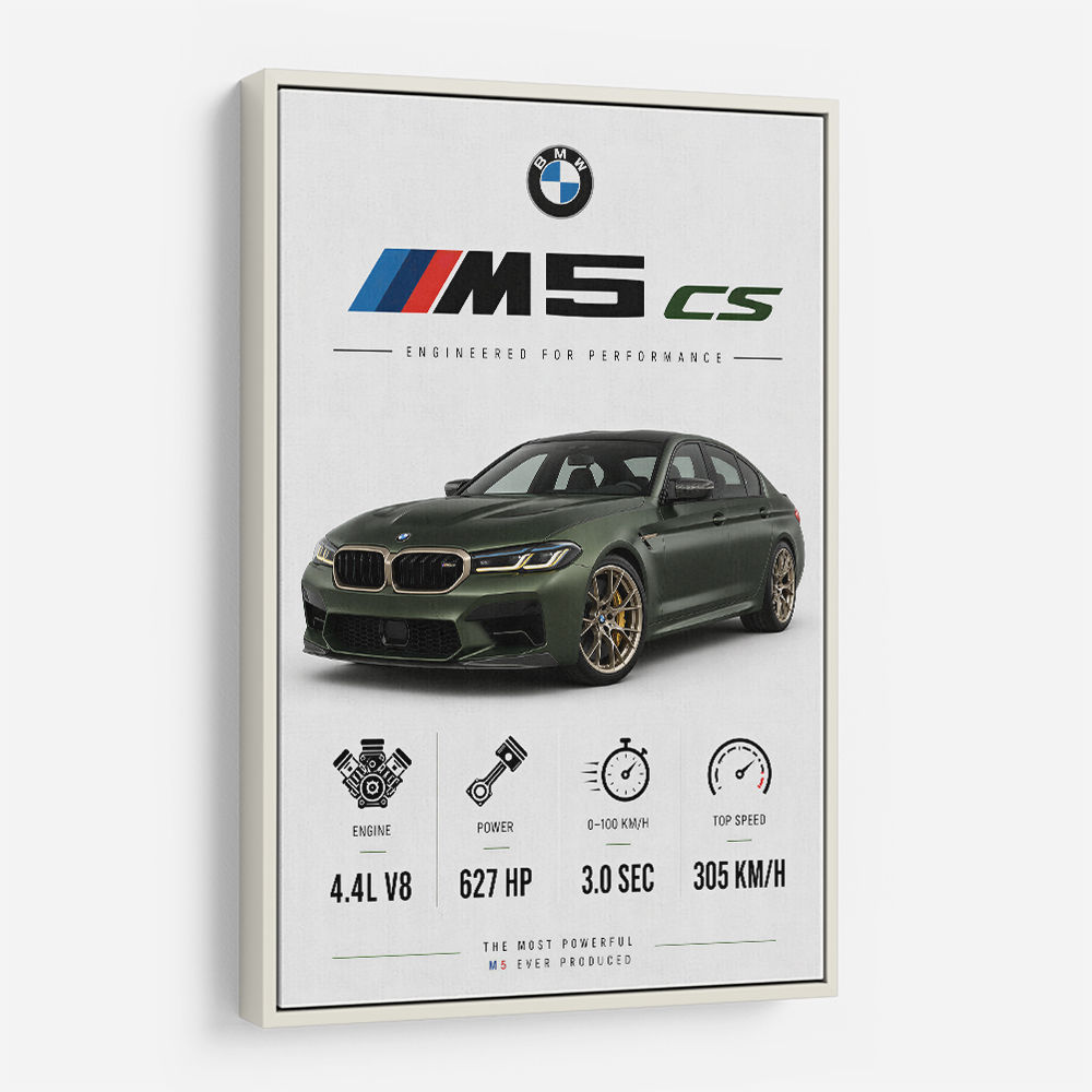 BMW M5 CS Sports Car Wall Art