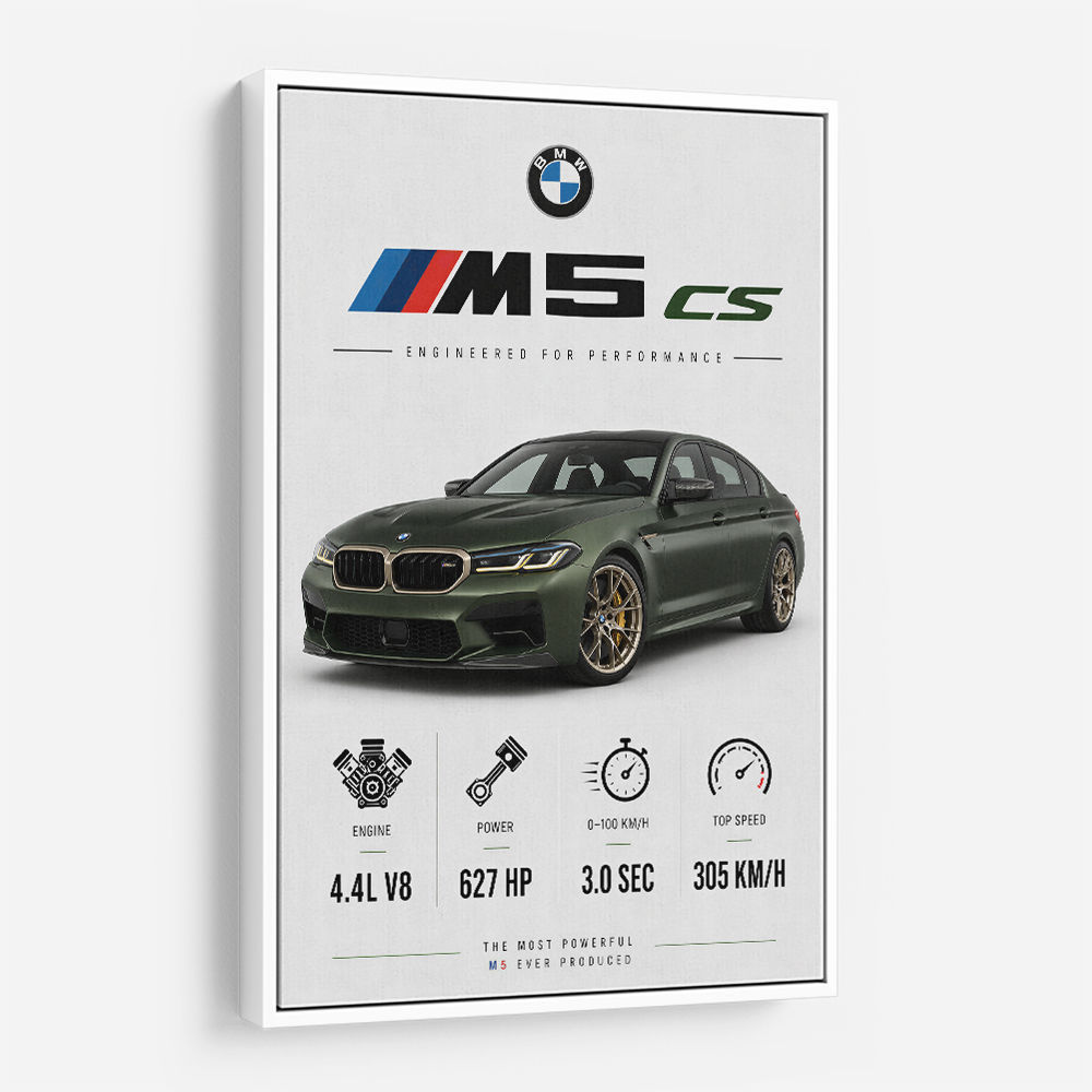 BMW M5 CS Sports Car Wall Art