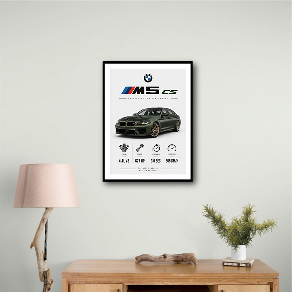 BMW M5 CS Sports Car Wall Art