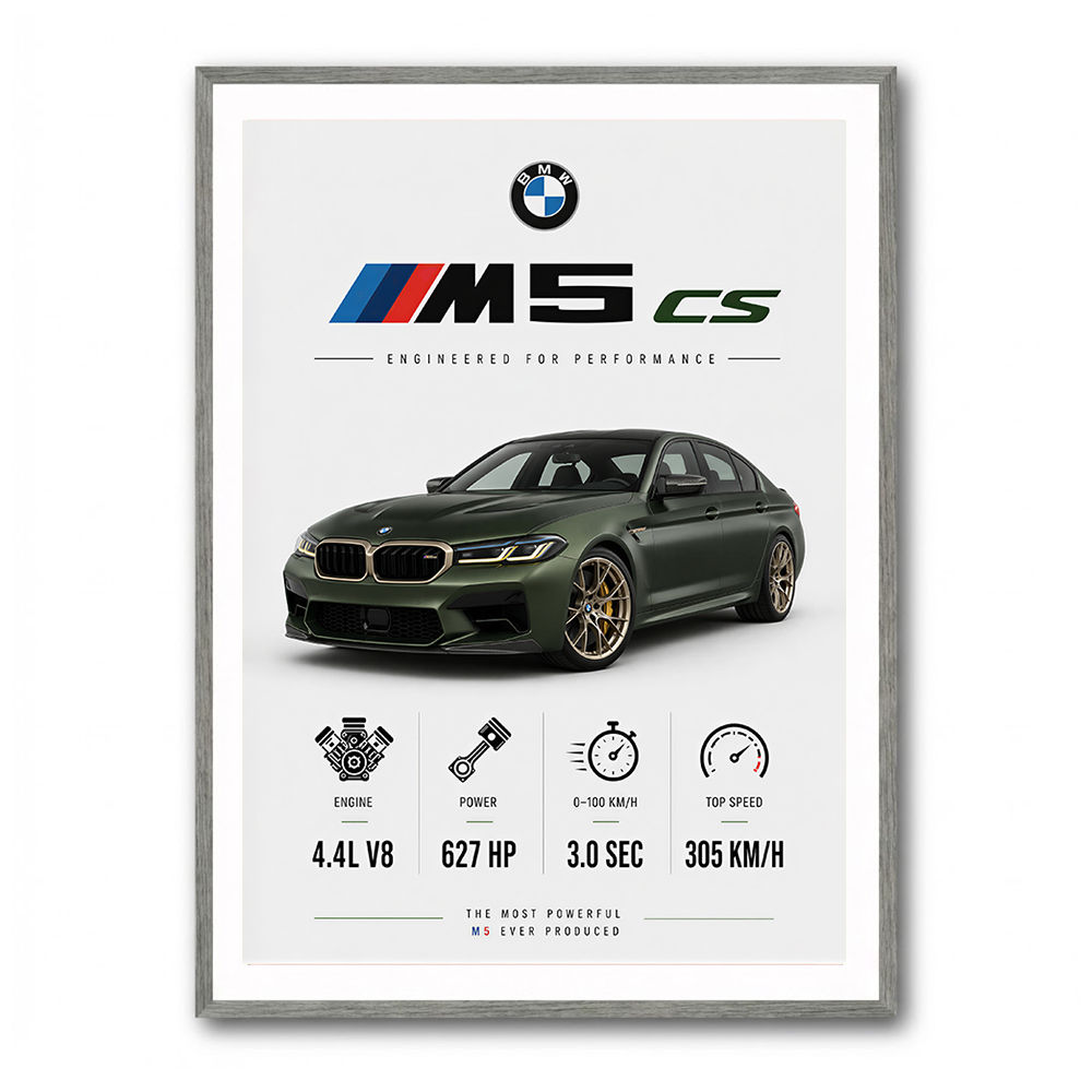 BMW M5 CS Sports Car Wall Art