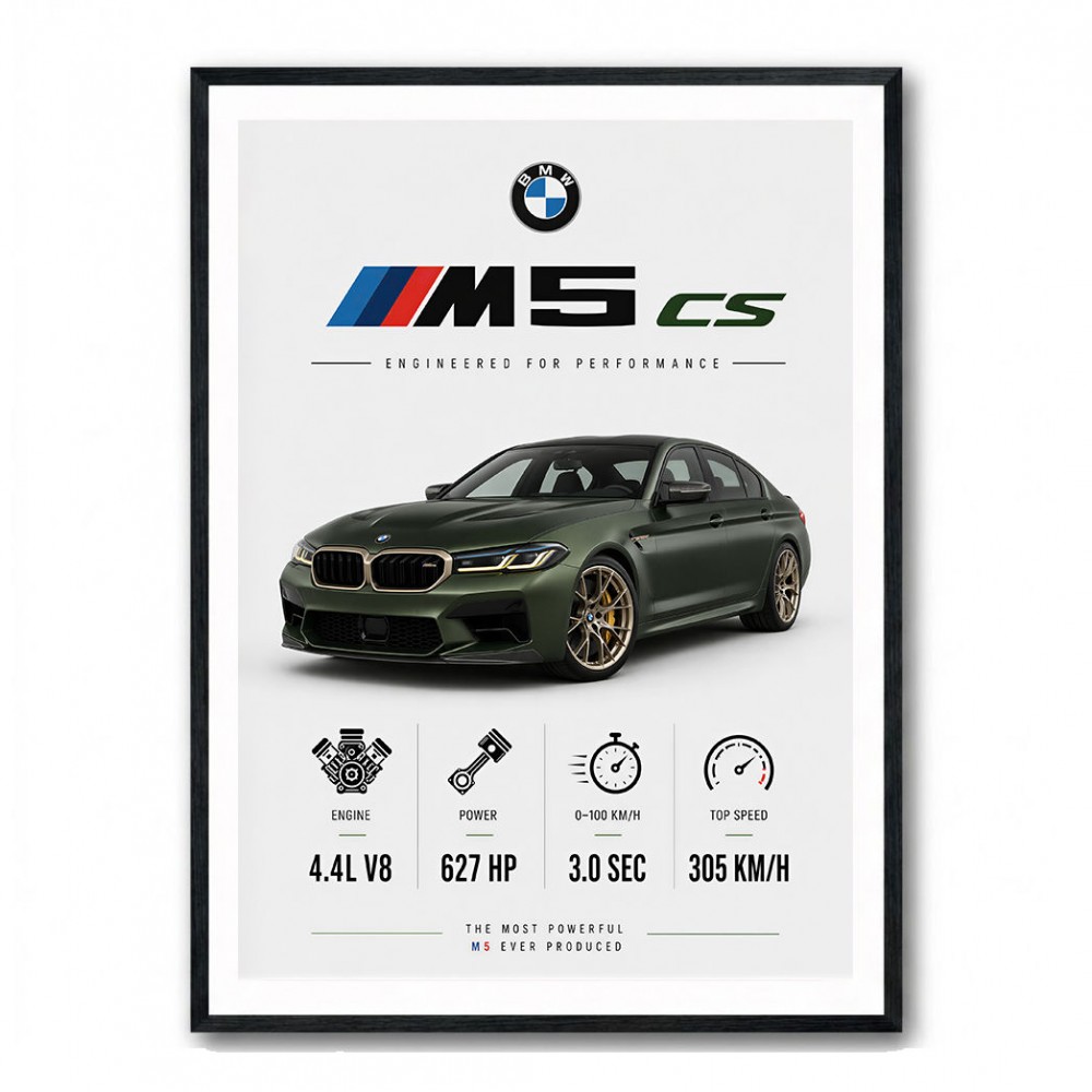 BMW M5 CS Sports Car Wall Art
