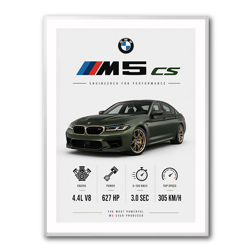 BMW M5 CS Sports Car Wall Art