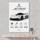 Koenigsegg Jesko  Hypercar Stats Wall Art