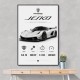 Koenigsegg Jesko  Hypercar Stats Wall Art