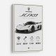 Koenigsegg Jesko  Hypercar Stats Wall Art
