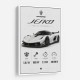 Koenigsegg Jesko  Hypercar Stats Wall Art