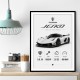 Koenigsegg Jesko  Hypercar Stats Wall Art