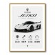 Koenigsegg Jesko  Hypercar Stats Wall Art