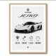 Koenigsegg Jesko  Hypercar Stats Wall Art