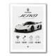 Koenigsegg Jesko  Hypercar Stats Wall Art