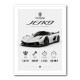 Koenigsegg Jesko  Hypercar Stats Wall Art