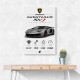 Lamborghini Aventador SVJ Specs Wall Art