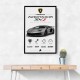 Lamborghini Aventador SVJ Specs Wall Art