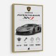 Lamborghini Aventador SVJ Specs Wall Art