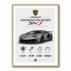 Lamborghini Aventador SVJ Specs Wall Art