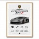 Lamborghini Aventador SVJ Specs Wall Art