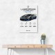Lamborghini Huracan Gray Blue Sports Car Wall Art