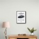 Lamborghini Huracan Gray Blue Sports Car Wall Art