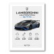 Lamborghini Huracan Gray Blue Sports Car Wall Art