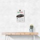 Lamborghini Huracan Gray Orange Wall Art