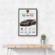 Lamborghini Huracan Gray Orange Wall Art