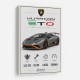 Lamborghini Huracan Gray Orange Wall Art