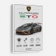 Lamborghini Huracan Gray Orange Wall Art