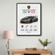 Lamborghini Huracan Gray Orange Wall Art