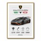 Lamborghini Huracan Gray Orange Wall Art