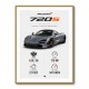 Mclaren 720S Supercar Performance Wall Art