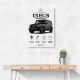Mercedes AMG G63 Stats Car Art Print
