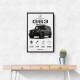 Mercedes AMG G63 Stats Car Art Print