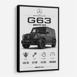 Mercedes AMG G63 Stats Car Art Print